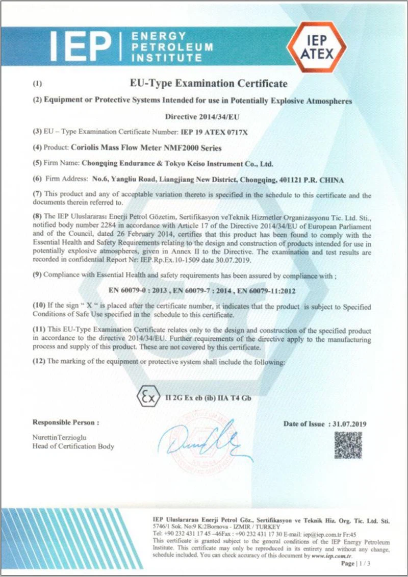 ATEX-Flow Meter